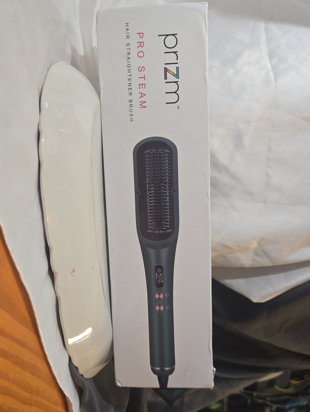 Prizm Pro Steam Hair Straightener Brush - Green